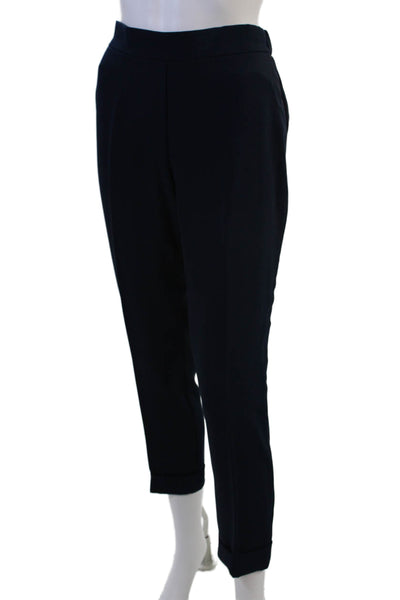 Parosh Womens Dark Blue Cropped Ankle Dress Pants Size M