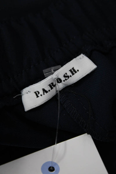 Parosh Womens Dark Blue Cropped Ankle Dress Pants Size M