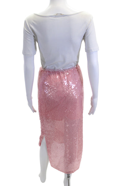 Corey Lynn Calter Womens Straight Pencil Skirt Pink 100% Polyester Size XS