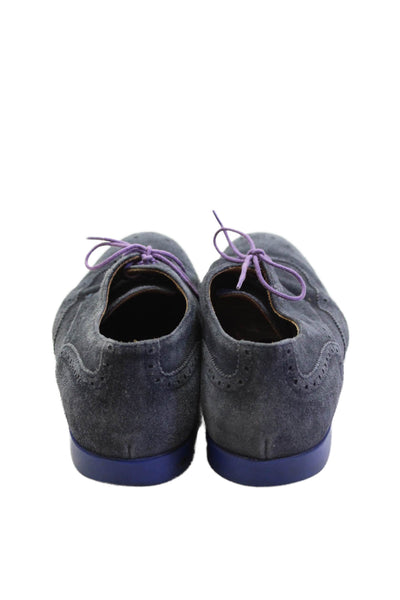 Paul Smith Mens Lace Up Lined Casual Oxford Shoes Gray Size 8