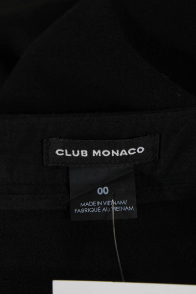 Club Monaco Women Cropped Ankle Black Pants Size 00