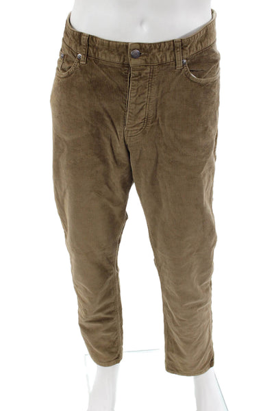 Swet Tailor Mens Cropped Chino Pants Dark Blue Size 36