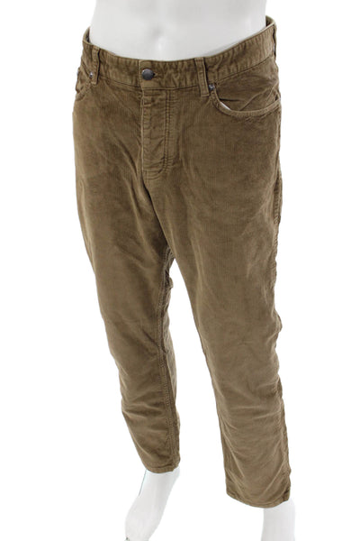 Swet Tailor Mens Cropped Chino Pants Dark Blue Size 36