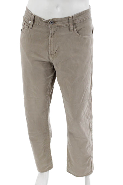 AG Adriano Goldschmied Mens Chinos Beige Size 36