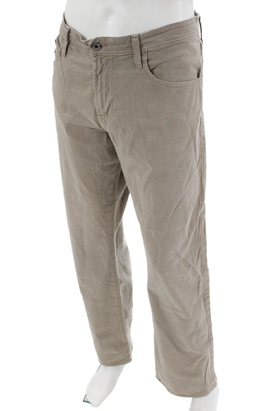 AG Adriano Goldschmied Mens Chinos Beige Size 36