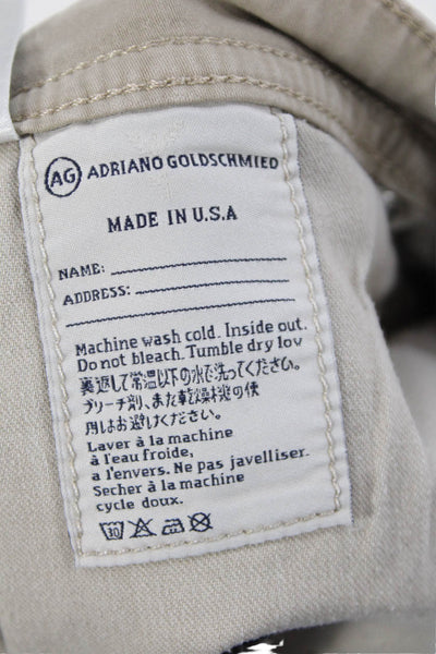 AG Adriano Goldschmied Mens Chinos Beige Size 36
