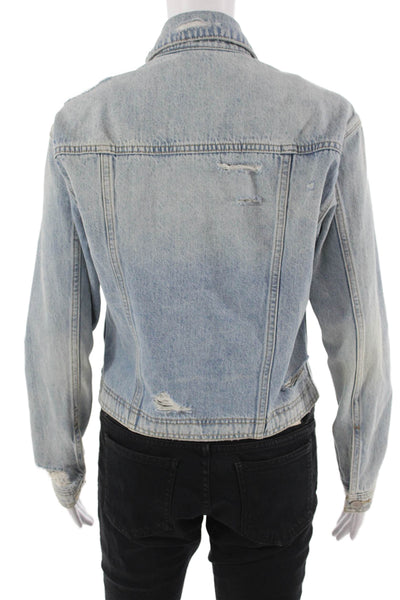 Joes Jeans Women Light Blue Button Collared 90s Jacket Size S
