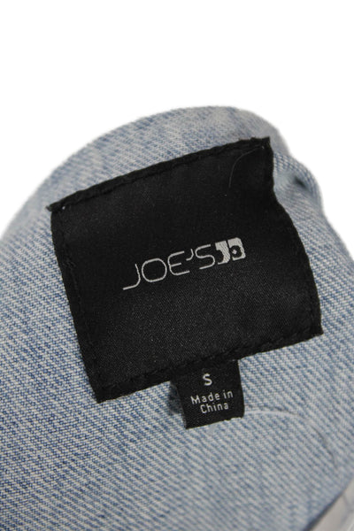 Joes Jeans Women Light Blue Button Collared 90s Jacket Size S