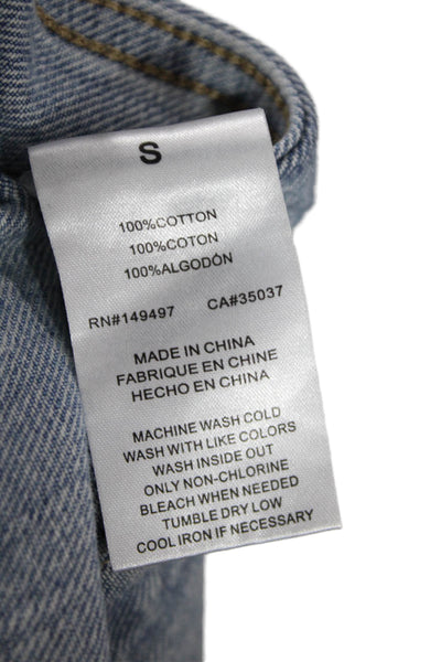 Joes Jeans Women Light Blue Button Collared 90s Jacket Size S
