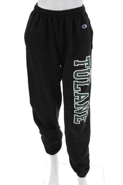 Champion Unisex Black Jogger Sweatpants College Graphic Size S
