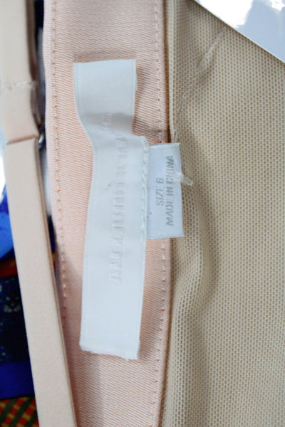 Alexander Wang Women Beige Camisole Sleeveless Zip Solid Designer Size 6