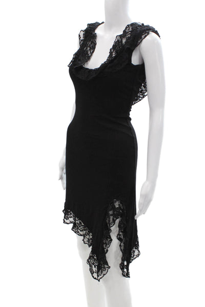 Tiger Mist, Women Bodycon Mini Dress Black Gothic Sleeveless Size S