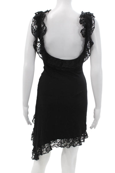 Tiger Mist, Women Bodycon Mini Dress Black Gothic Sleeveless Size S