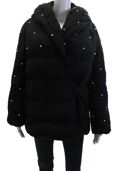 Mackage, Women Petites Puffer Quilted Jacket Black Button Size 2XS