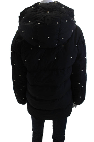 Mackage, Women Petites Puffer Quilted Jacket Black Button Size 2XS