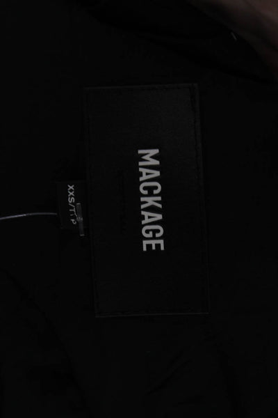 Mackage, Women Petites Puffer Quilted Jacket Black Button Size 2XS