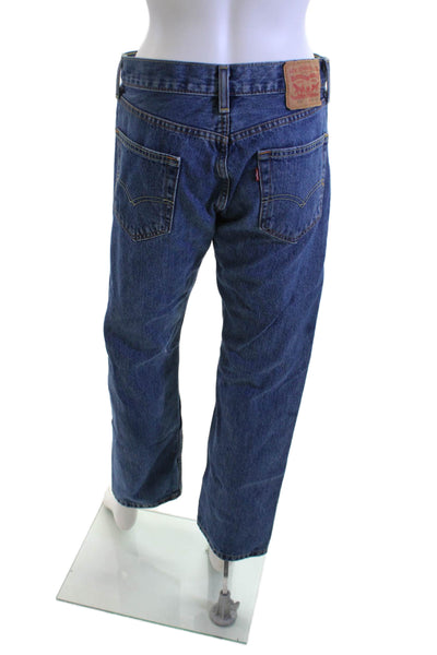 Levis Mens Dark Blue Straight Jeans Size 31