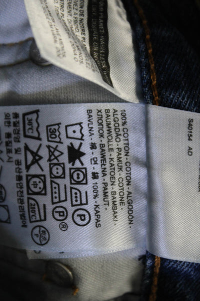 Levis Mens Dark Blue Straight Jeans Size 31