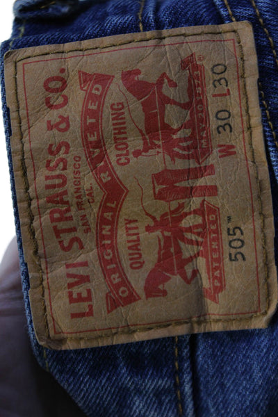 Levis Mens Dark Blue Straight Jeans Size 31