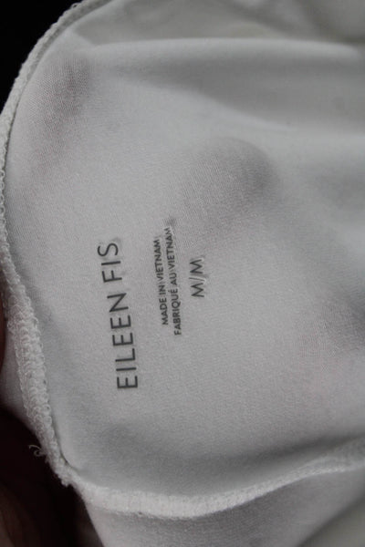 Eileen Fisher Women White Ankle Leggings Size M