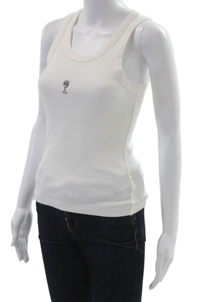 Universal Thread Women Basic White Sleeveless Tank Size S