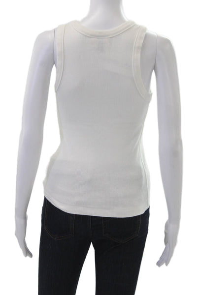 Universal Thread Women Basic White Sleeveless Tank Size S