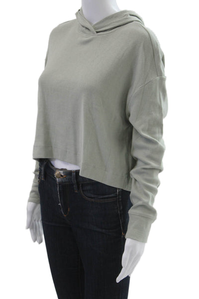 Athleta Womens Pullover Hoodie Gray Long Sleeve Petite Size 2XS