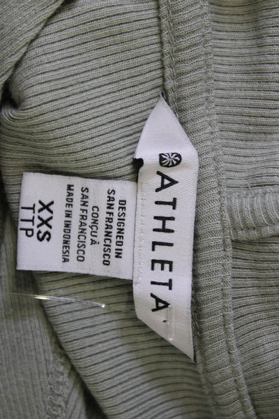 Athleta Womens Pullover Hoodie Gray Long Sleeve Petite Size 2XS
