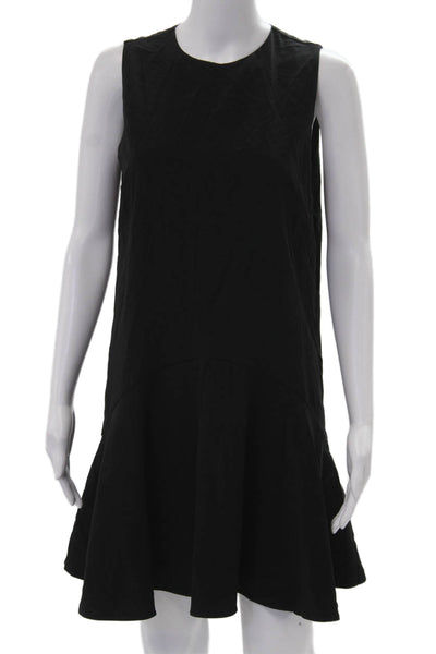 Banana Republic Womens Shift Dress Sleeveless Black Knee Length Round Neck Size