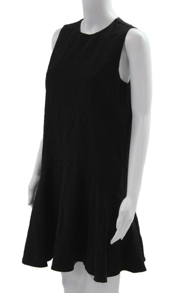 Banana Republic Womens Shift Dress Sleeveless Black Knee Length Round Neck Size