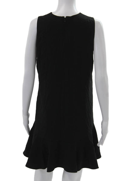 Banana Republic Womens Shift Dress Sleeveless Black Knee Length Round Neck Size