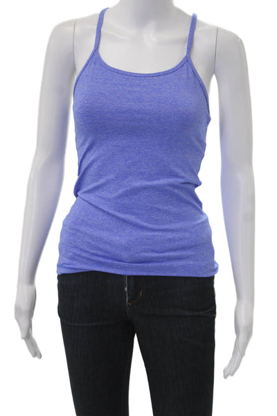 Lululemon Womens Blue Sleeveless Camisole Polyester Round Neck Size 4
