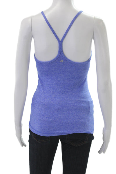 Lululemon Womens Blue Sleeveless Camisole Polyester Round Neck Size 4