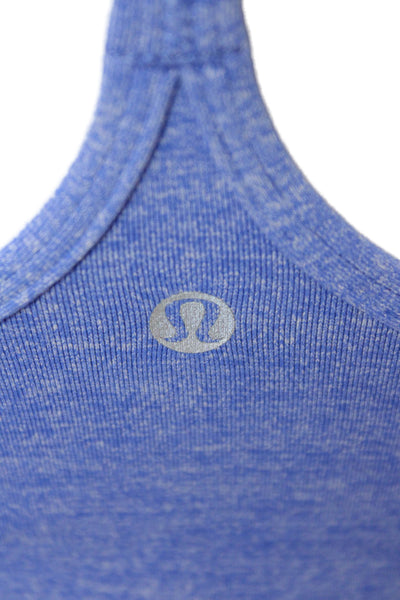 Lululemon Womens Blue Sleeveless Camisole Polyester Round Neck Size 4