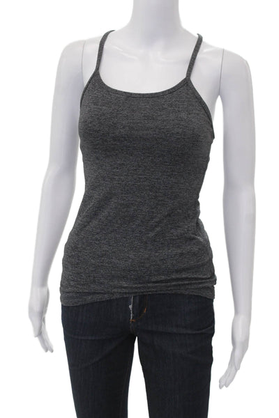 Lululemon Womens Sleeveless Camisole Dark Gray Polyester Round Neck Size 4