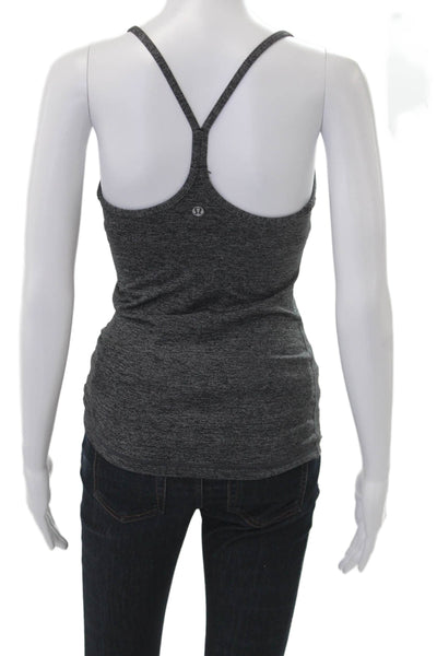 Lululemon Womens Sleeveless Camisole Dark Gray Polyester Round Neck Size 4