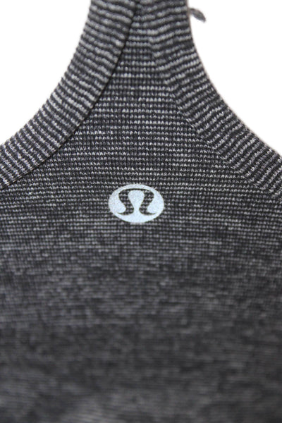 Lululemon Womens Sleeveless Camisole Dark Gray Polyester Round Neck Size 4