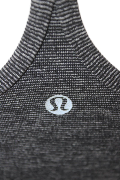 Lululemon Womens Sleeveless Camisole Dark Gray Polyester Round Neck Size 4