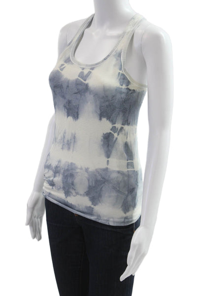 Lululemon Women Basic Tank White Polyester Round Neck Sleeveless Size 4