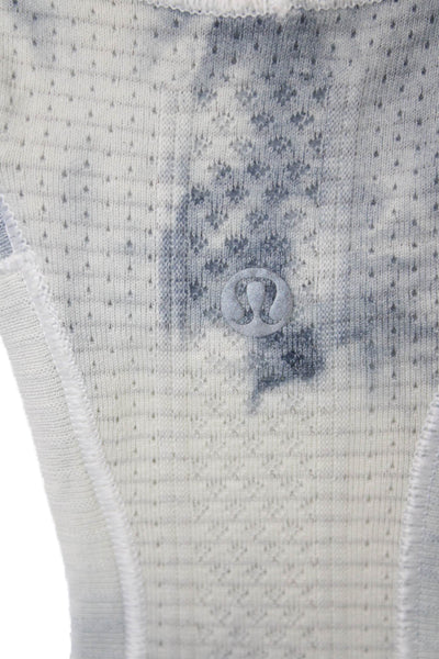 Lululemon Women Basic Tank White Polyester Round Neck Sleeveless Size 4