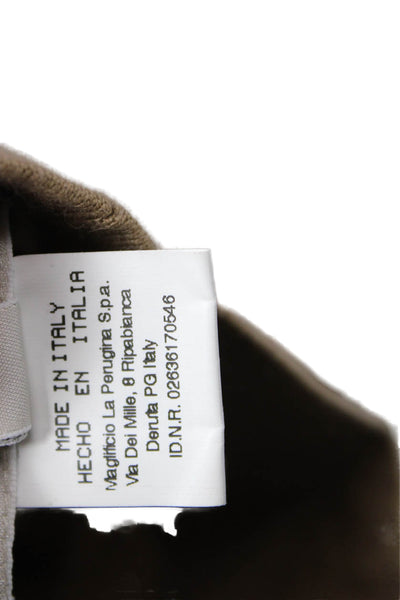 Maria Di Ripabianca Women Beige Mock Neck Animal Print SilkCashmere Tank Size 8