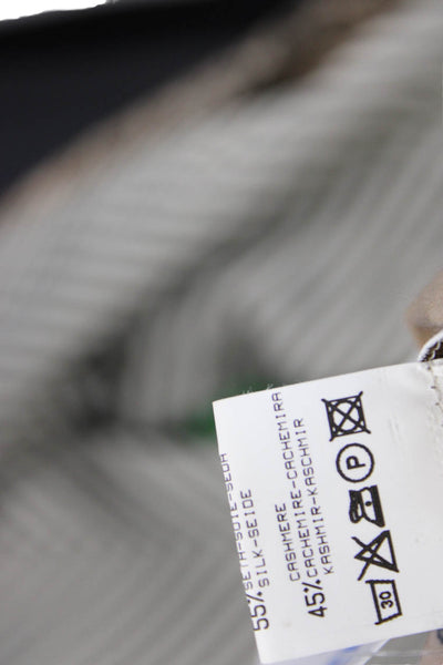 Maria Di Ripabianca Women Beige Mock Neck Animal Print SilkCashmere Tank Size 8