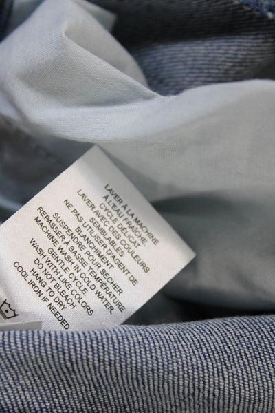 Renuar, Women, Dark Blue Floral Ankle Cropped Jeans Size 16