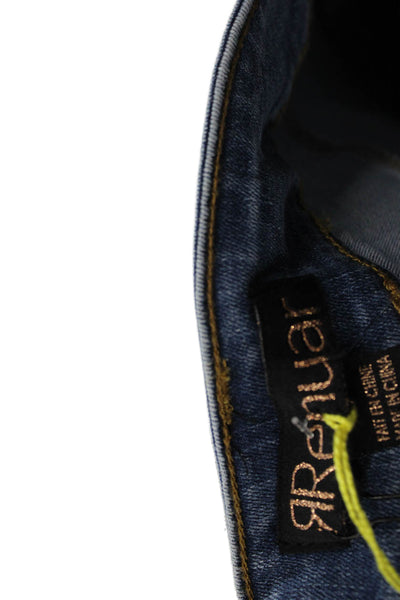Renuar Women Ankle Cropped Blue Jeans High Rise Size 10