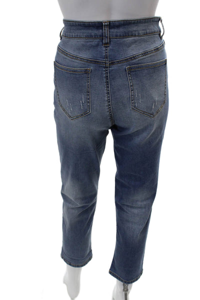 Renuar Womens Ankle Cropped Blue Jeans Size 6