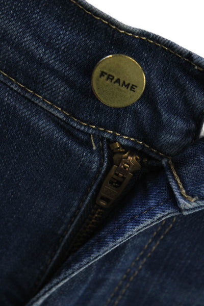 Frame Denim Women Bootcut Flared Dark Blue Mid Rise Jeans Size 24
