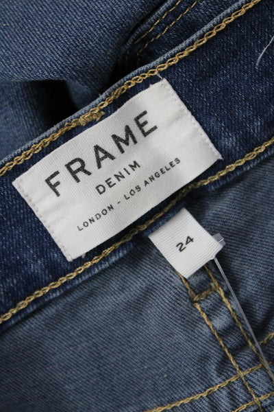 Frame Denim Women Bootcut Flared Dark Blue Mid Rise Jeans Size 24