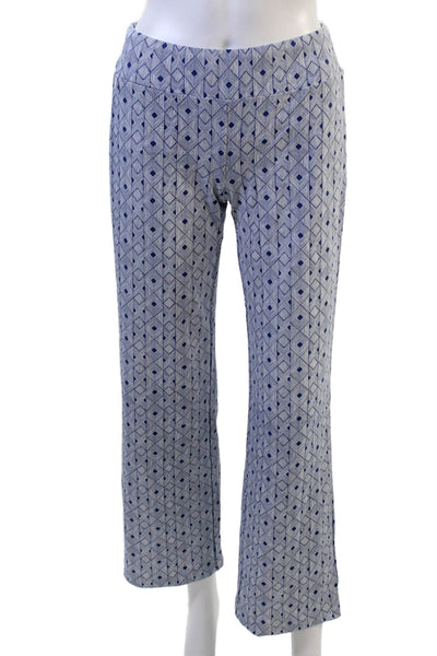 J. Mclaughlin Womens Cropped Aztec Pants Blue Petite Size XS