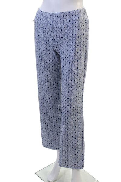 J. Mclaughlin Womens Cropped Aztec Pants Blue Petite Size XS