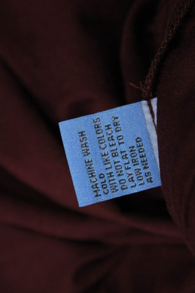 J. Mclaughlin Women Brown Mock Neck Long Sleeve Basic Top Size XS